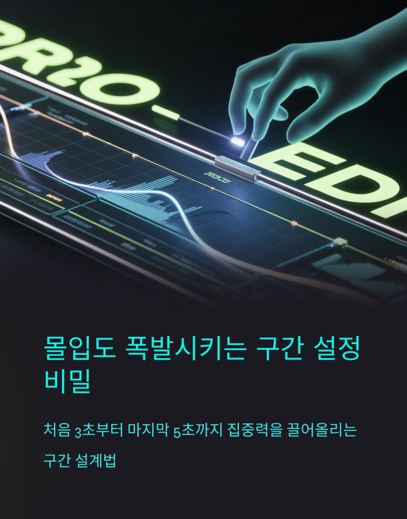 몰입도 폭발시키는 구간 설정 비밀 지도 2 몰입도 폭발시키는 구간 설정 비밀 지도