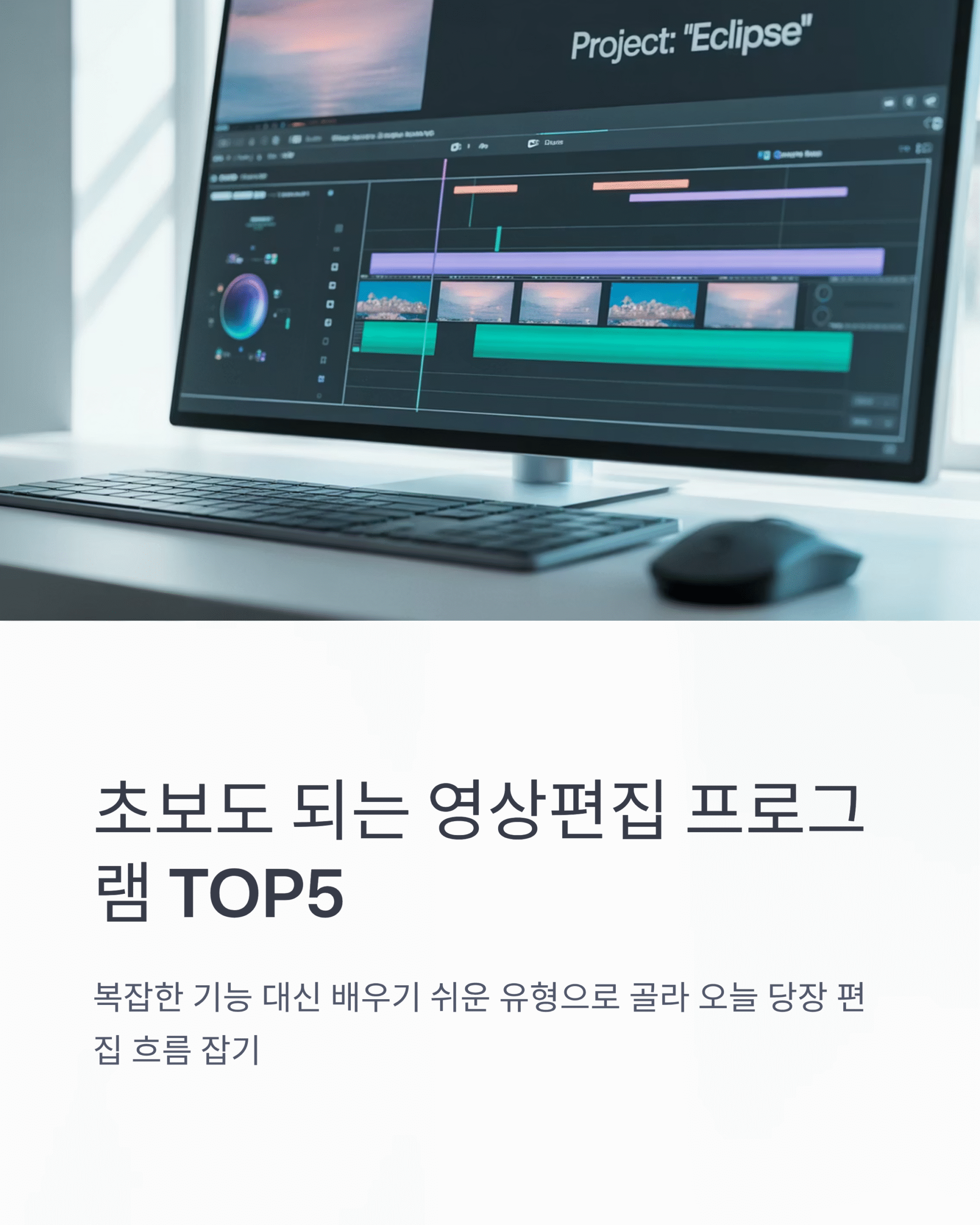 초보도 되는 영상편집 프로그램 TOP5 2 초보도 되는 영상편집 프로그램 TOP5