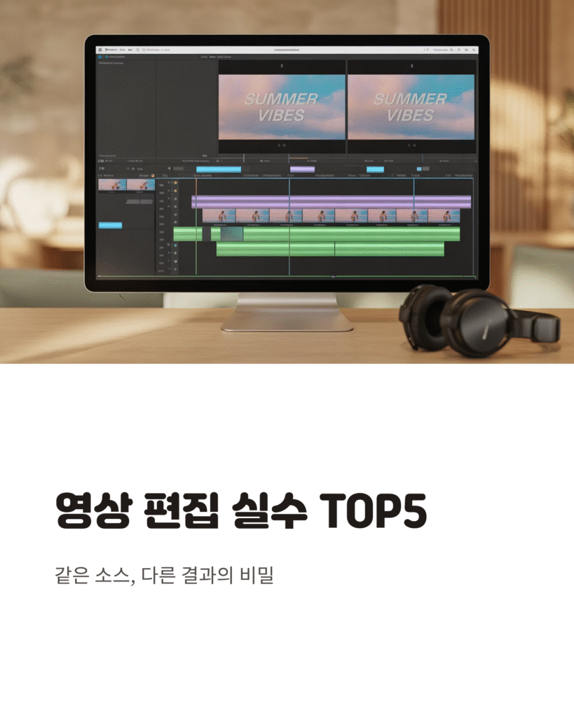 영상 편집 실수 TOP5, 한 끗 차이의 비밀 2 영상 편집 실수 TOP5, 한 끗 차이의 비밀