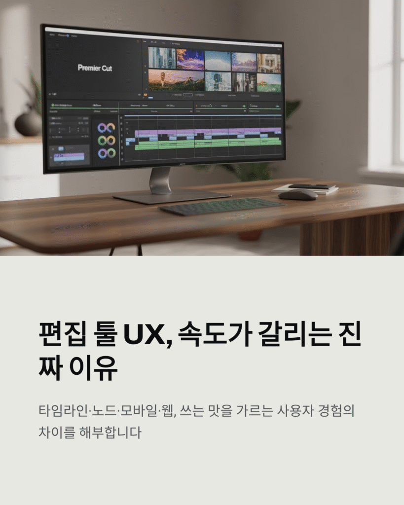 편집 툴 UX, 속도가 갈리는 진짜 이유 2 편집 툴 UX, 속도가 갈리는 진짜 이유