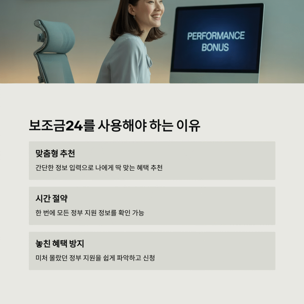 내 상황 맞춤 정부 혜택 찾기: 보조금24 완벽 활용법 (2025 최신 업데이트) 3 내 상황 맞춤 정부 혜택 찾기: 보조금24 완벽 활용법 (2025 최신 업데이트)