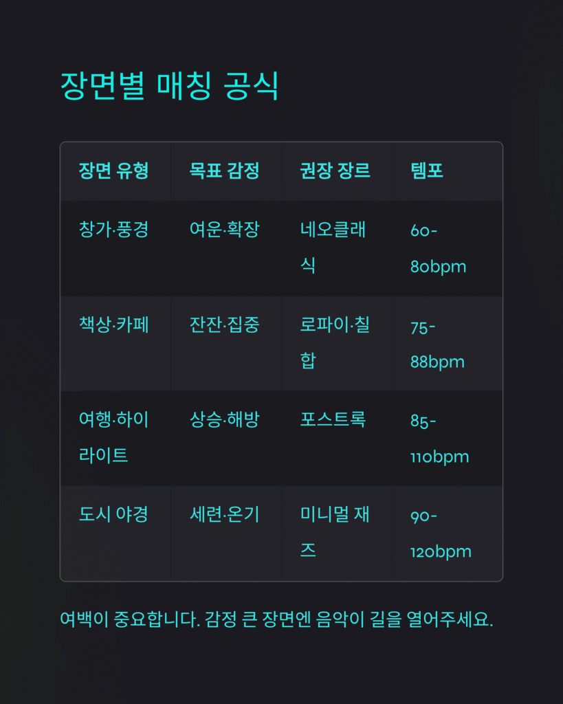 영상 감성 살리는 BGM 선택법, 장면이 말하게 하라 4 영상 감성 살리는 BGM 선택법, 장면이 말하게 하라