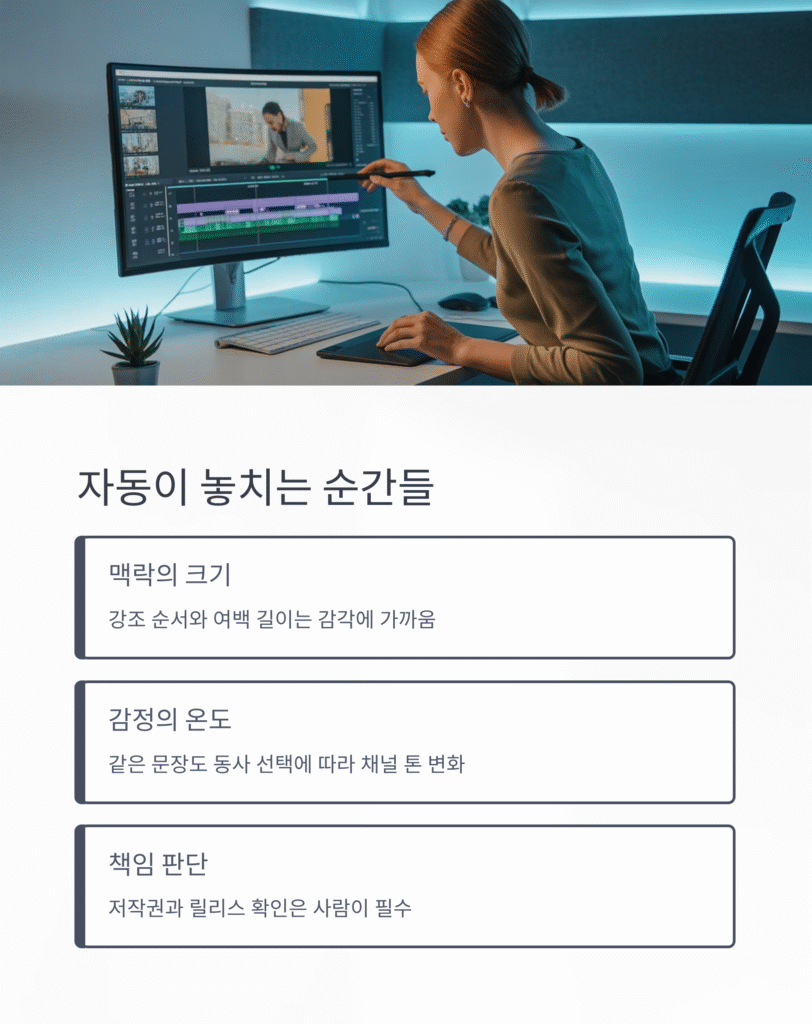 AI 영상 편집, 진짜 편한가요? 현실 점검 4 AI 영상 편집, 진짜 편한가요? 현실 점검