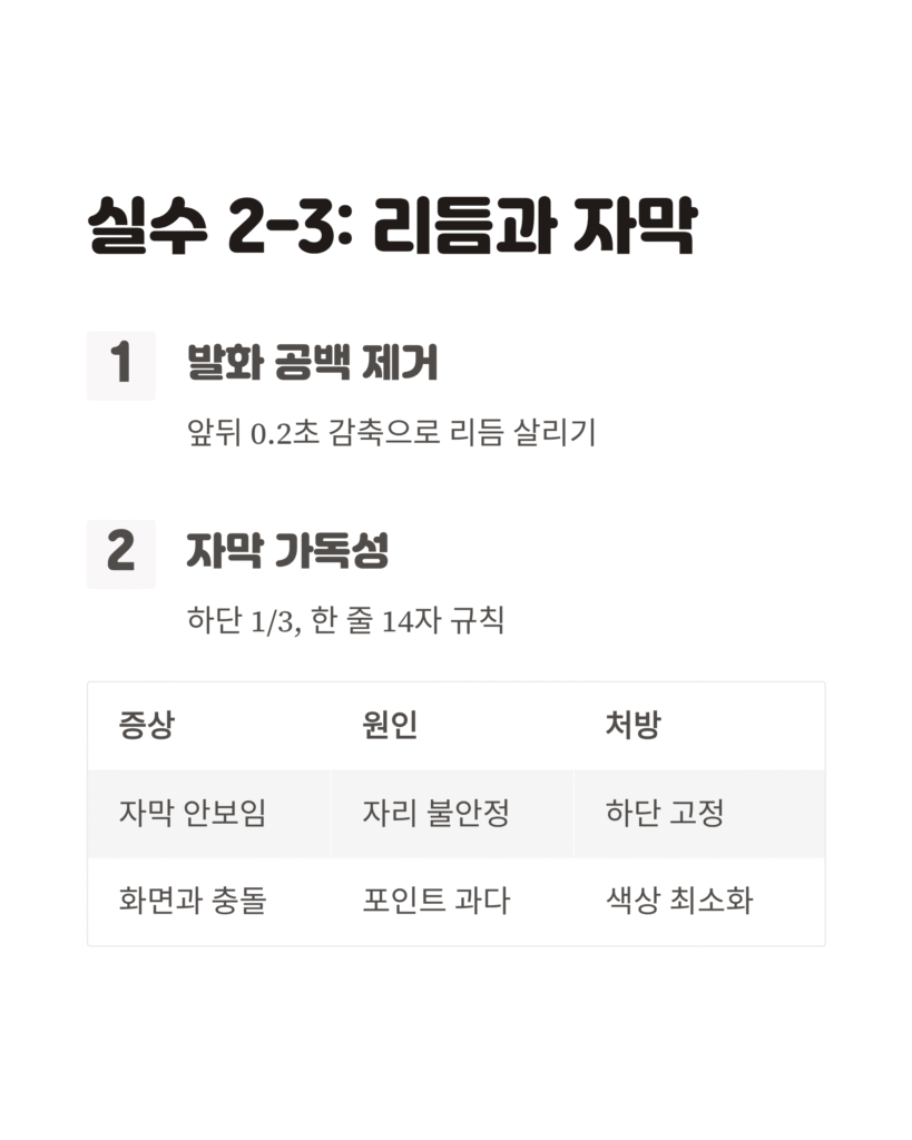 영상 편집 실수 TOP5, 한 끗 차이의 비밀 4 영상 편집 실수 TOP5, 한 끗 차이의 비밀