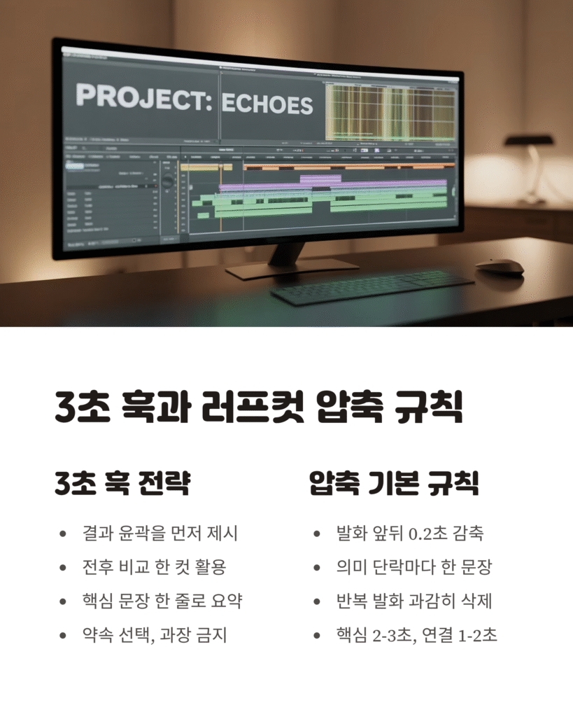 인터뷰 영상 편집, 핵심만 남기는 압축 공법 5 인터뷰 영상 편집, 핵심만 남기는 압축 공법
