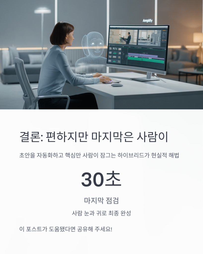 AI 영상 편집, 진짜 편한가요? 현실 점검 7 AI 영상 편집, 진짜 편한가요? 현실 점검