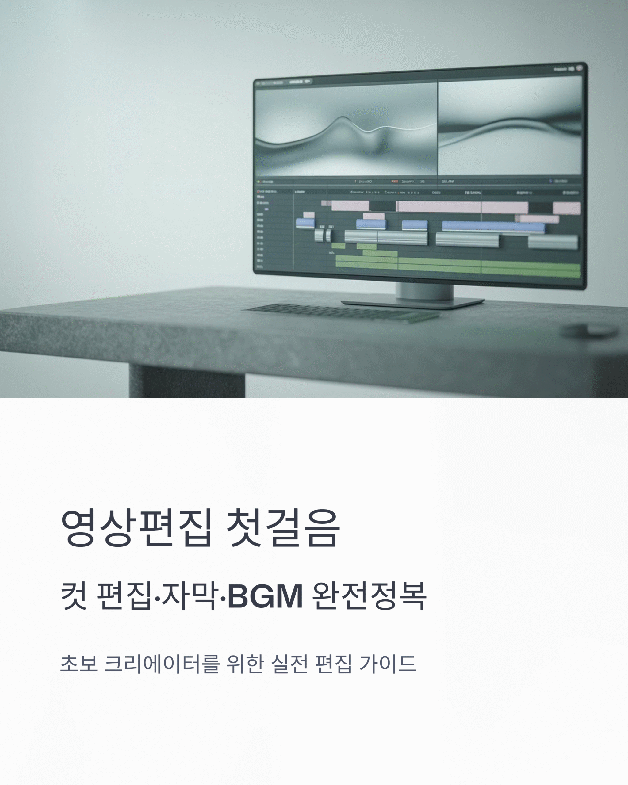 자막·BGM까지 컷 편집 기초 완전정복 | 초보 크리에이터를 위한 영상편집 첫걸음