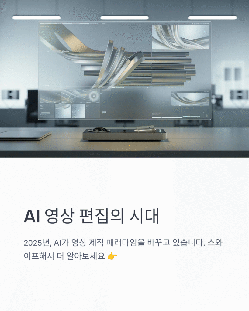 🎞️ AI 영상 편집툴, 실전 가치와 한계 총정리 | 2025 영상 크리에이터를 위한 리얼 가이드 2 AI 영상 편집툴, 실전 가치와 한계 총정리 | 2025 영상 크리에이터를 위한 리얼 가이드