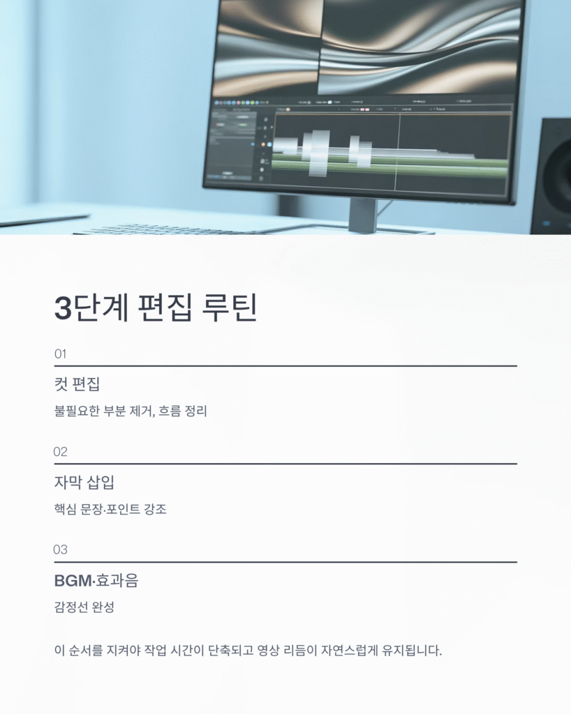 자막·BGM까지 컷 편집 기초 완전정복 | 초보 크리에이터를 위한 영상편집 첫걸음
