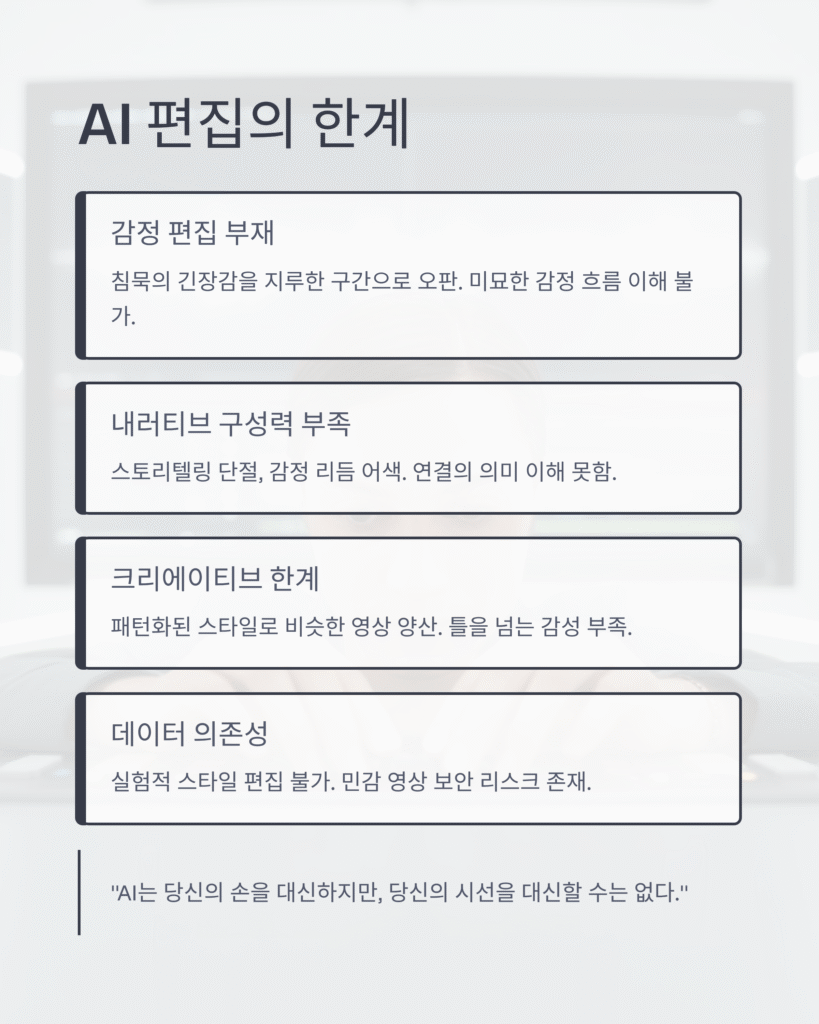 🎞️ AI 영상 편집툴, 실전 가치와 한계 총정리 | 2025 영상 크리에이터를 위한 리얼 가이드 4 AI 영상 편집툴, 실전 가치와 한계 총정리 | 2025 영상 크리에이터를 위한 리얼 가이드