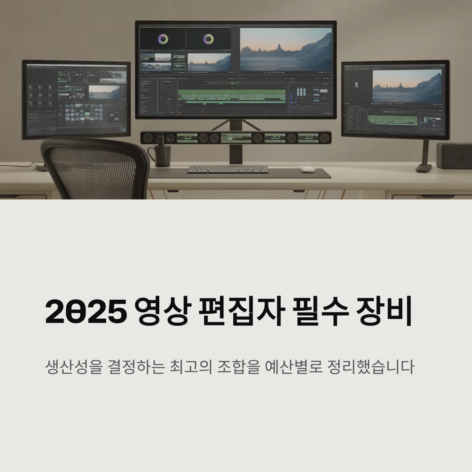 2025 편집자 장비 추천, 이 조합이면 끝 (영상 편집자 필수 세팅 완전 가이드)