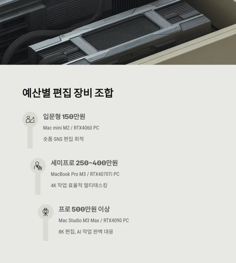 2025 편집자 장비 추천, 이 조합이면 끝 (영상 편집자 필수 세팅 완전 가이드)