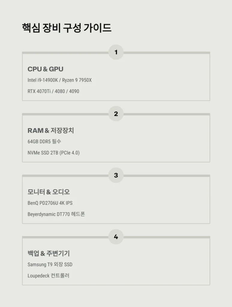 2025 편집자 장비 추천, 이 조합이면 끝 (영상 편집자 필수 세팅 완전 가이드) 5 2025 편집자 장비 추천, 이 조합이면 끝 (영상 편집자 필수 세팅 완전 가이드)