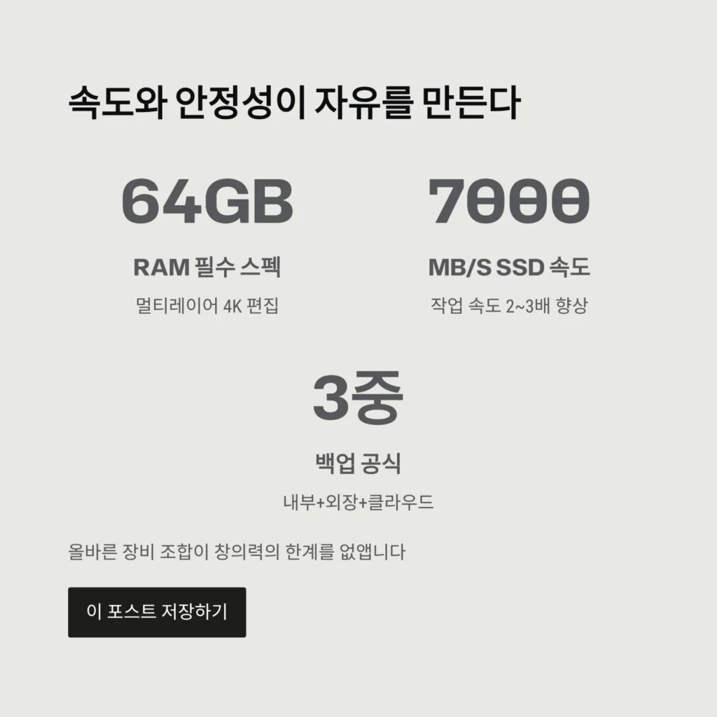 2025 편집자 장비 추천, 이 조합이면 끝 (영상 편집자 필수 세팅 완전 가이드) 6 2025 편집자 장비 추천, 이 조합이면 끝 (영상 편집자 필수 세팅 완전 가이드)