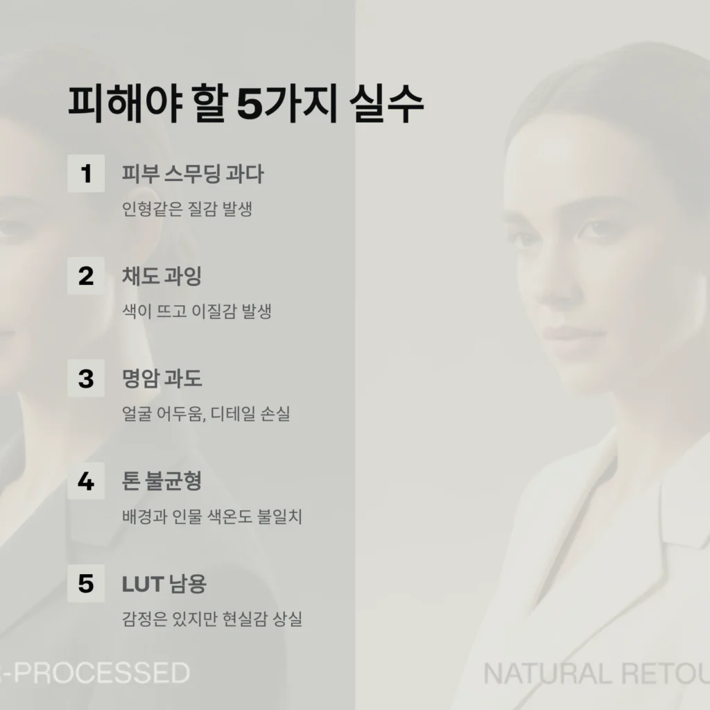 감성 필터만으로 충분할까? 리터칭 기본기 완전정리 (2025 사진보정 실전 가이드) 6 감성 필터만으로 충분할까? 리터칭 기본기 완전정리