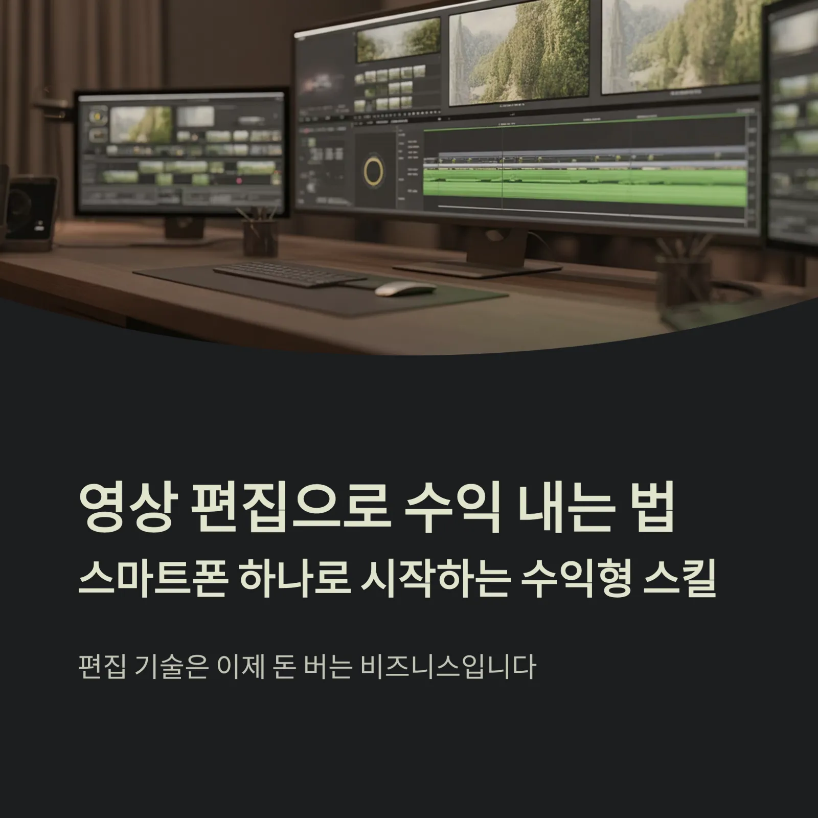 영상 편집으로 수익내는 실전 루트 완벽 가이드 1 영상 편집으로 수익내는 실전 루트 완벽 가이드