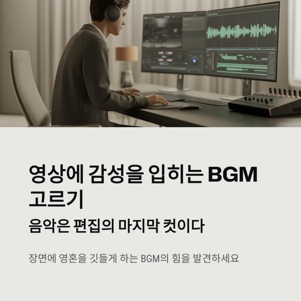 BGM 선택법, 영상에 감성을 입히는 BGM 고르기 | 장르·템포·타이밍 완벽 가이드 2 BGM 선택법, 영상에 감성을 입히는 BGM 고르기 | 장르·템포·타이밍 완벽 가이드