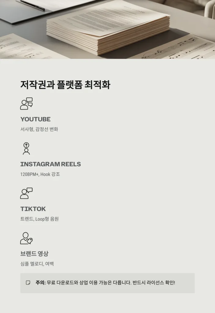 BGM 선택법, 영상에 감성을 입히는 BGM 고르기 | 장르·템포·타이밍 완벽 가이드 6 BGM 선택법, 영상에 감성을 입히는 BGM 고르기 | 장르·템포·타이밍 완벽 가이드