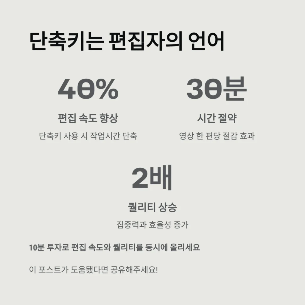 영상 편집툴 단축키 모음 정리표 | 프리미어·다빈치·캡컷·파이널컷 완벽 비교