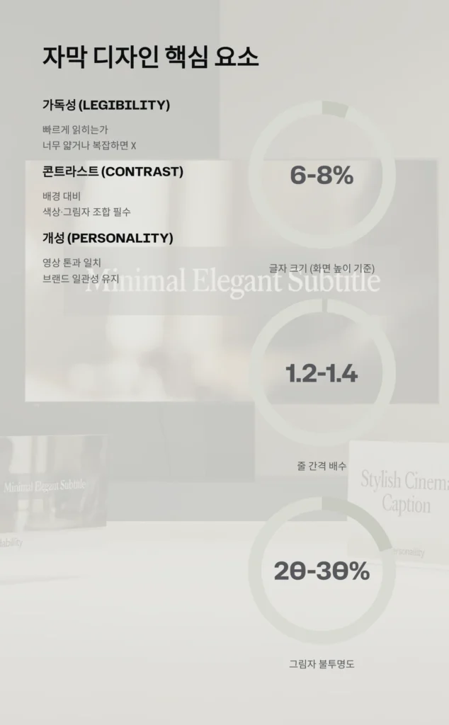 영상 편집 폰트 조합, 클릭을 부르는 디테일