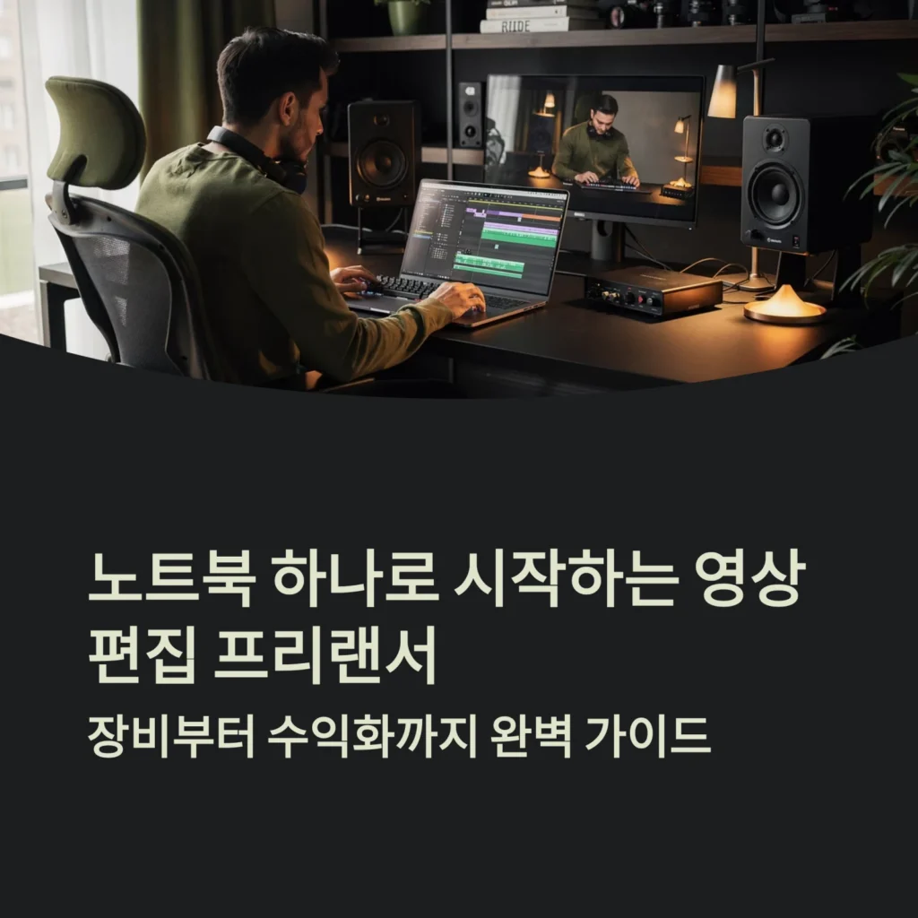 노트북 하나로 시작하는 영상 편집 프리랜서