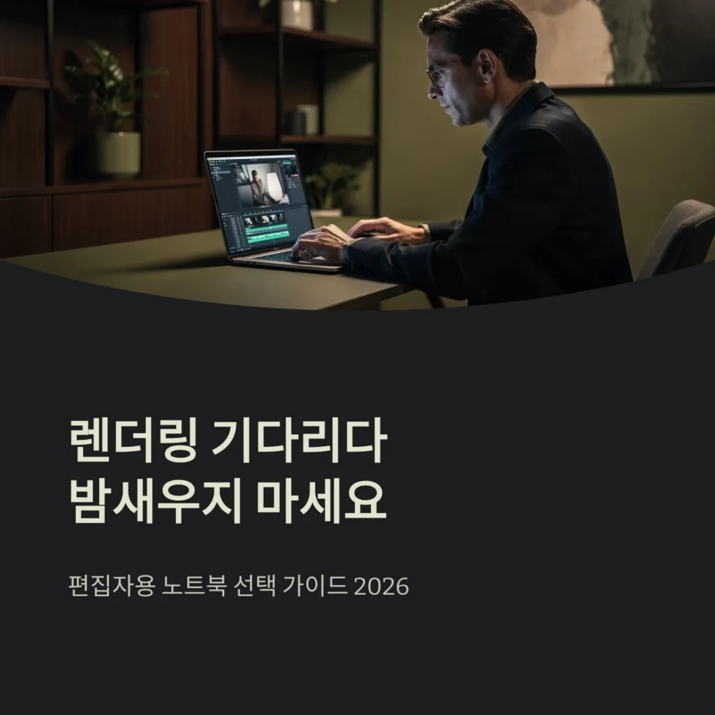 편집자용 노트북 추천 가이드