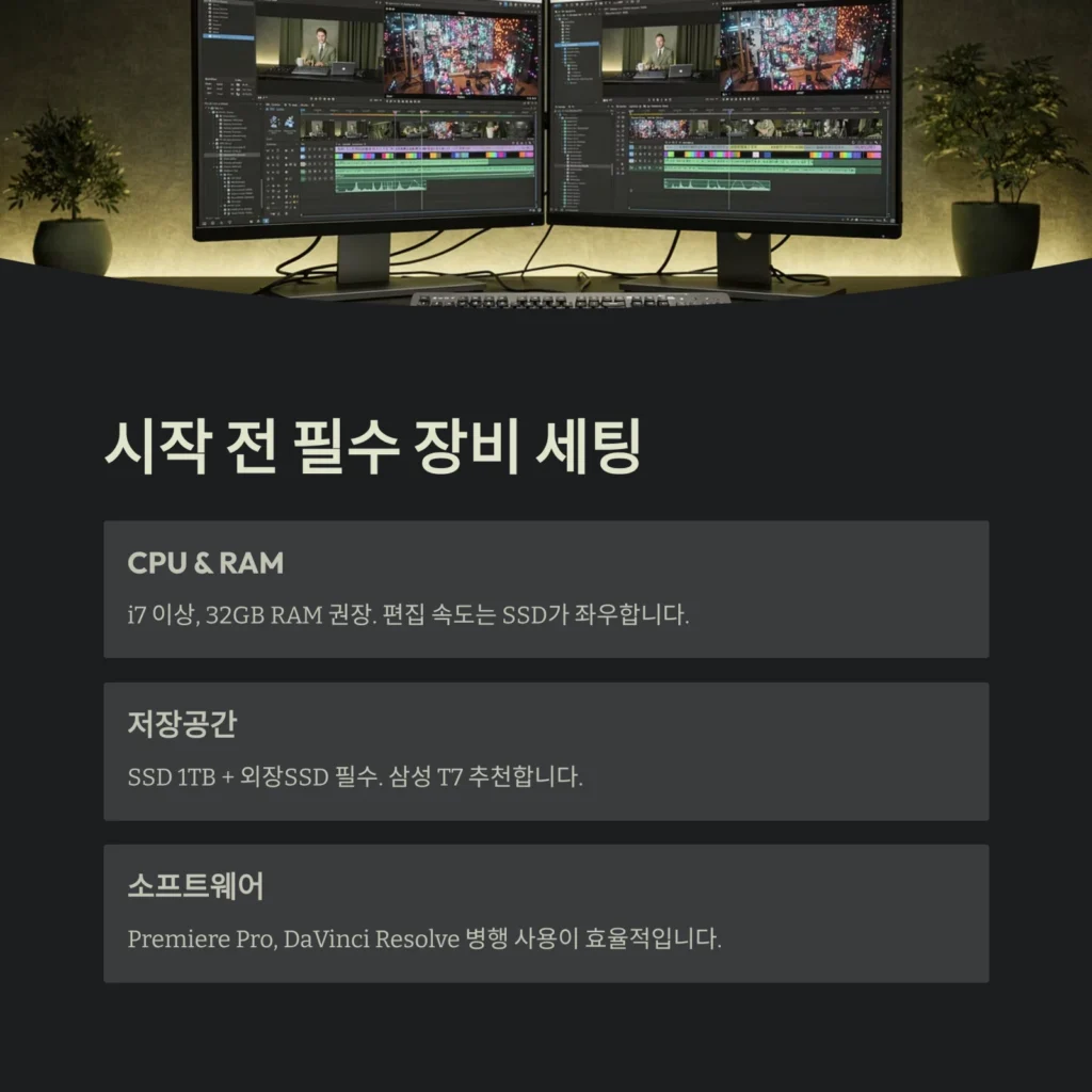 시작전 필수 장비 선택