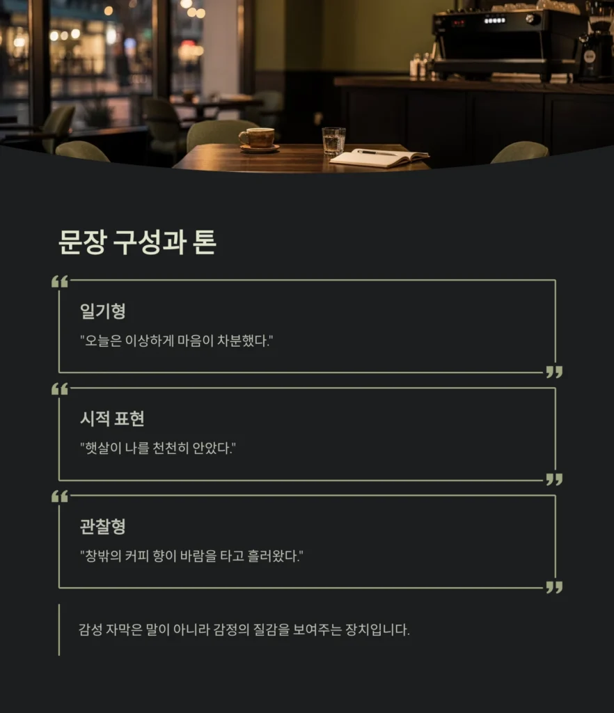 감성 브이로그 자막 스타일링 완벽 가이드 | 분위기를 바꾸는 자막 디자인 비밀 6 문장 구성과 톤
