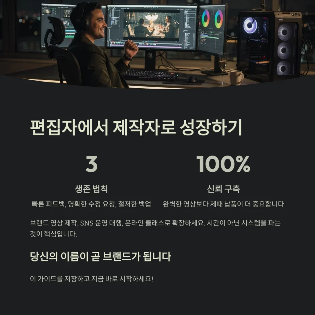 편집자에서 제작자로 성장하기