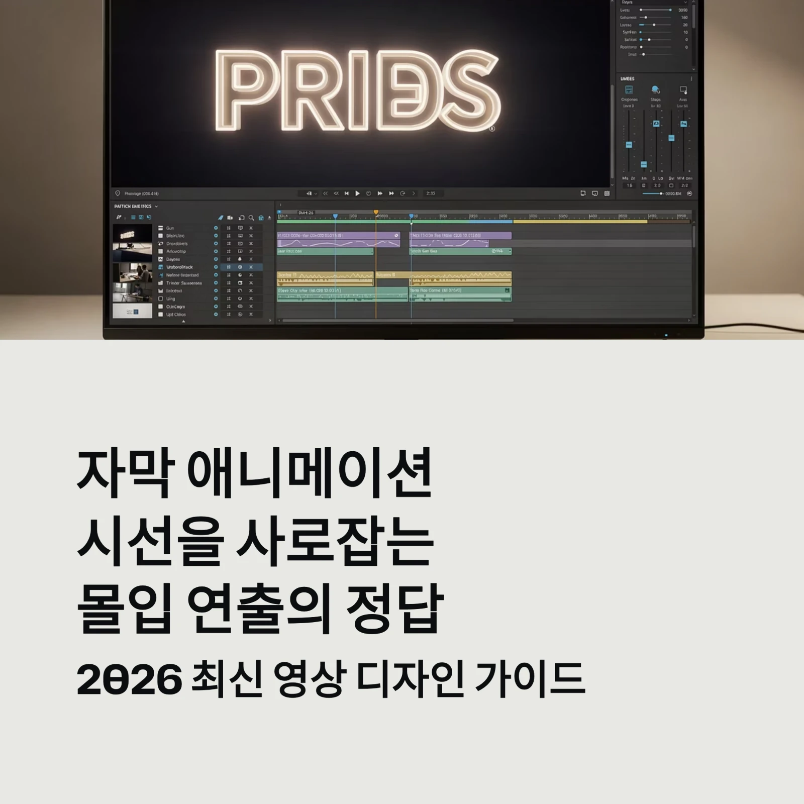 자막 애니메이션시선을 사로잡는몰입 연출의 정답