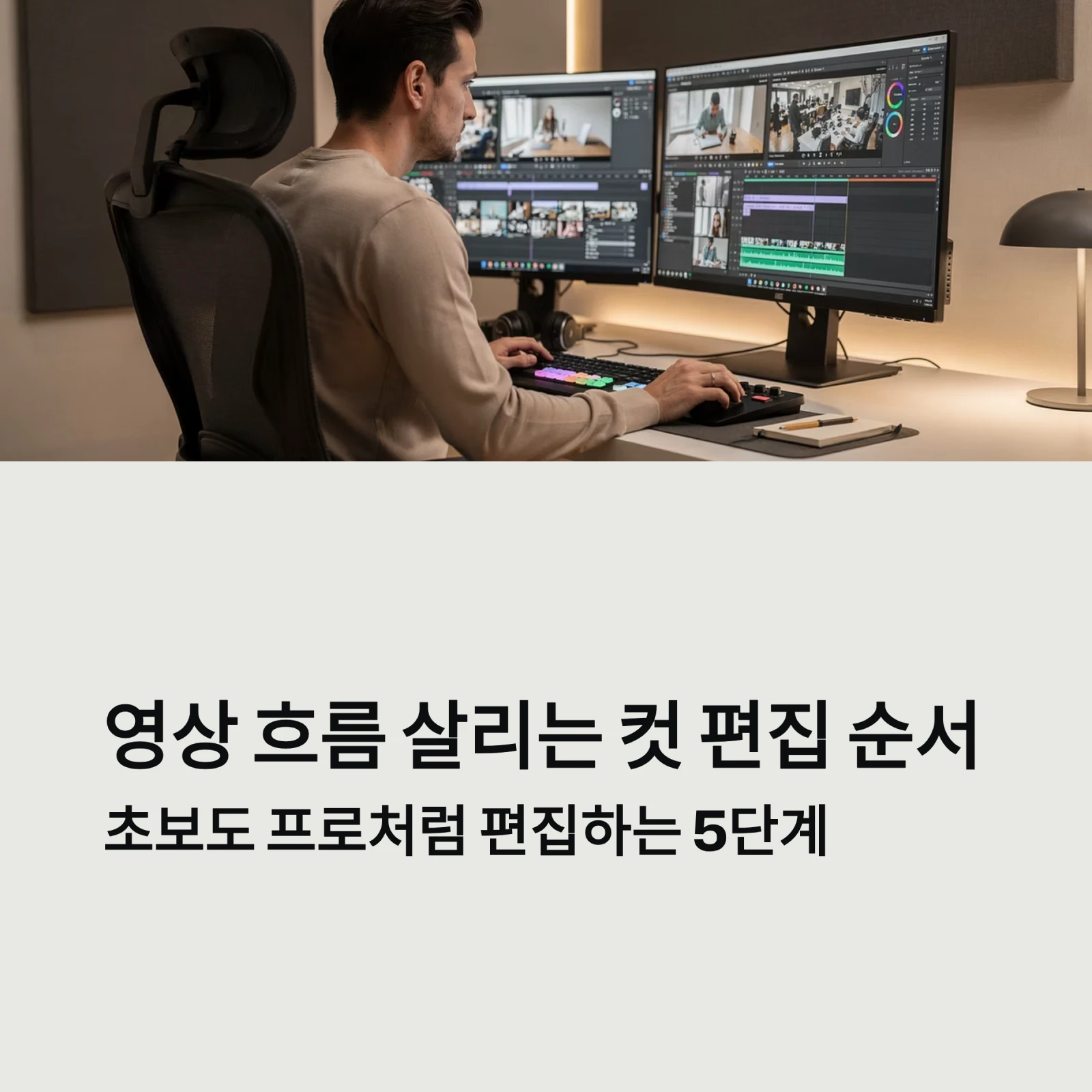 영상 흐름 살리는 컷 편집 순서