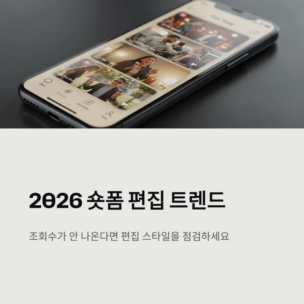 2026 숏폼 편집 트렌드