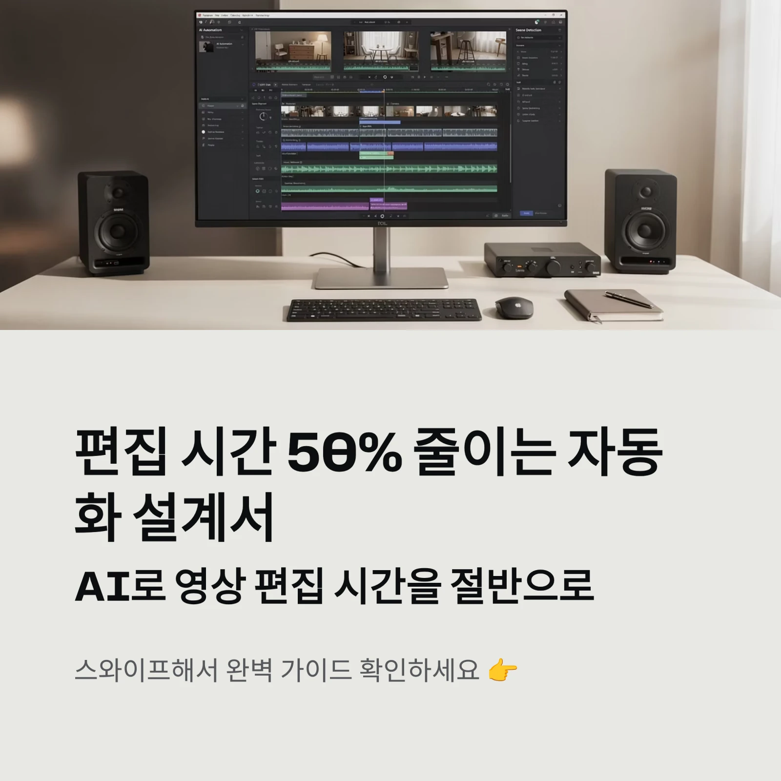 편집 시간 50% 줄이는 자동화 설계서