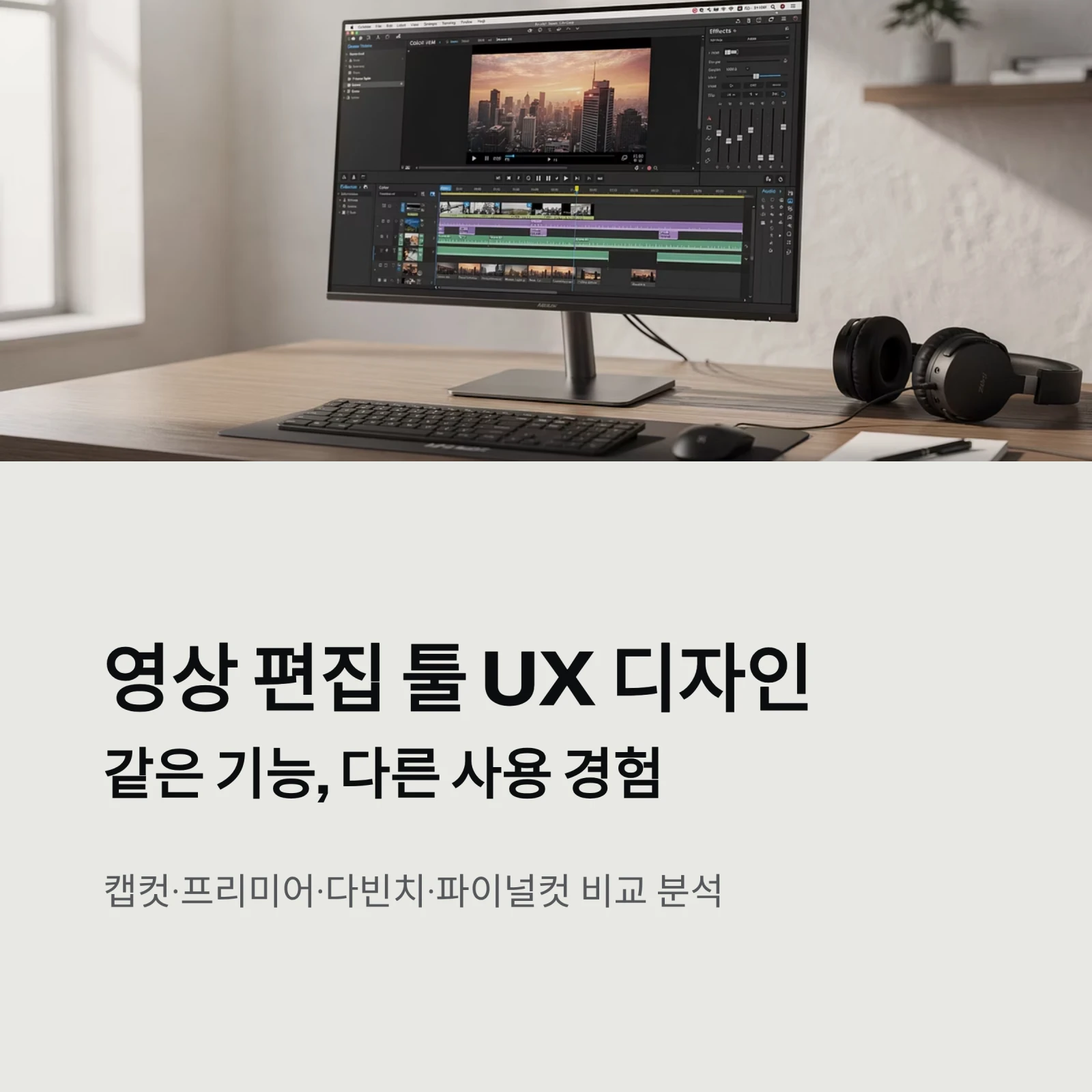영상 편집 툴 UX 디자인