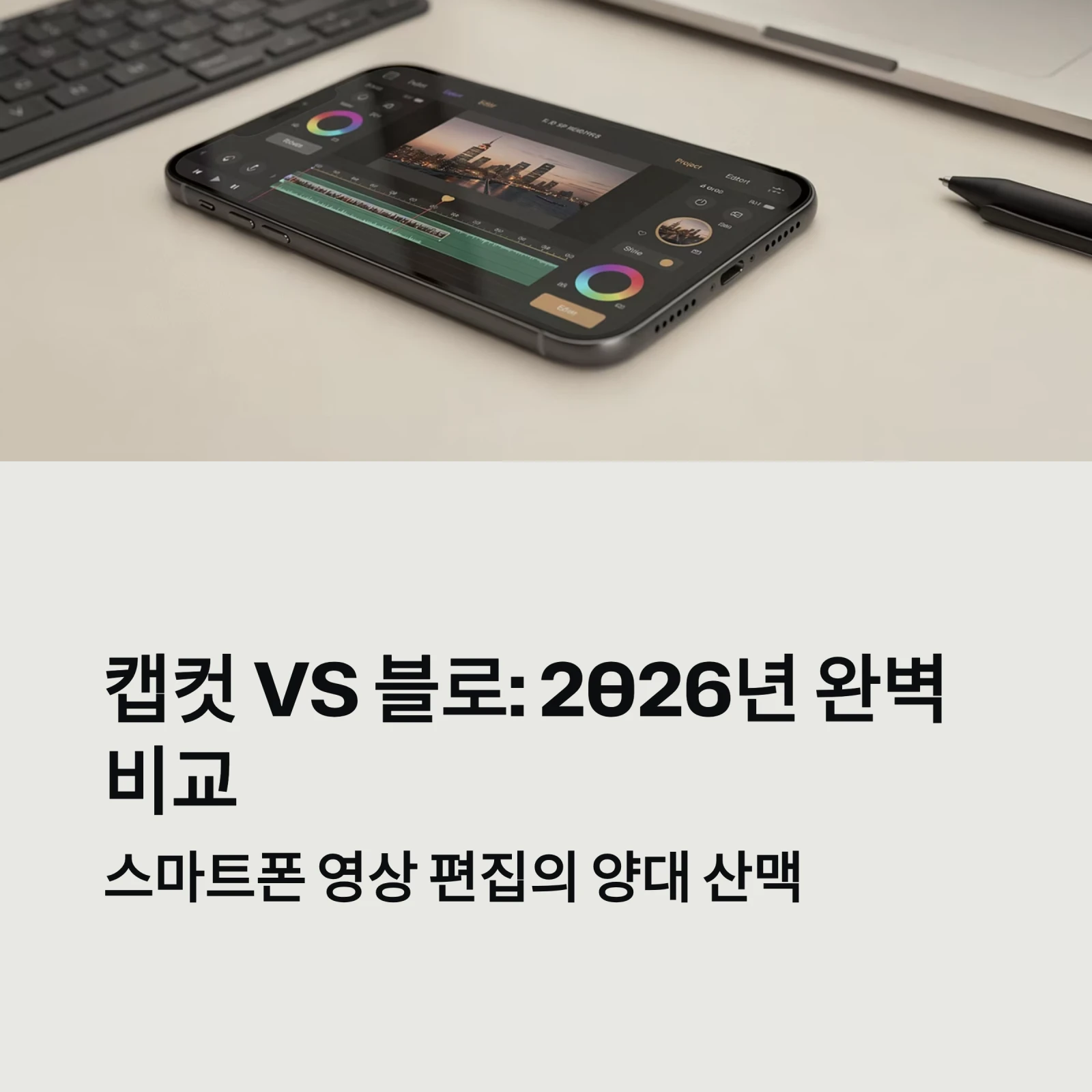 캡컷(CapCut) vs 블로(VLLO)·유컷: 스마트폰 영상 편집 어플 완벽 비교 및 추천 (2026년) 1 캡컷 vs 블로