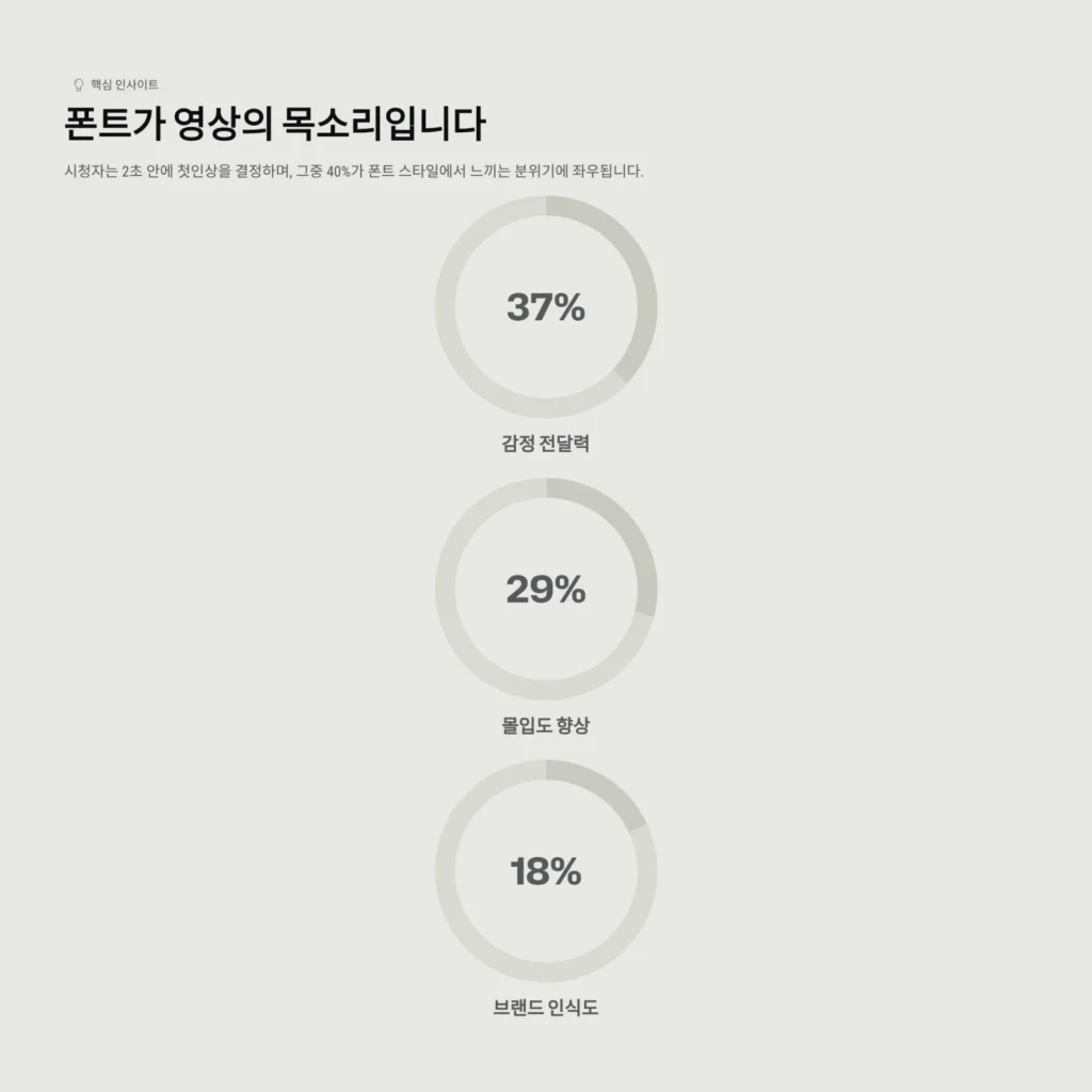 폰트가 영상의 목소리입니다 폰트가 영상의 목소리입니다