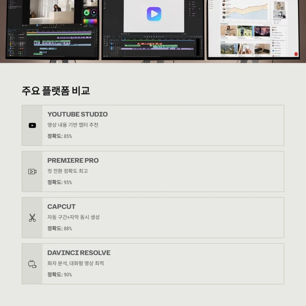 주요 플랫폼 비교 주요 플랫폼 비교