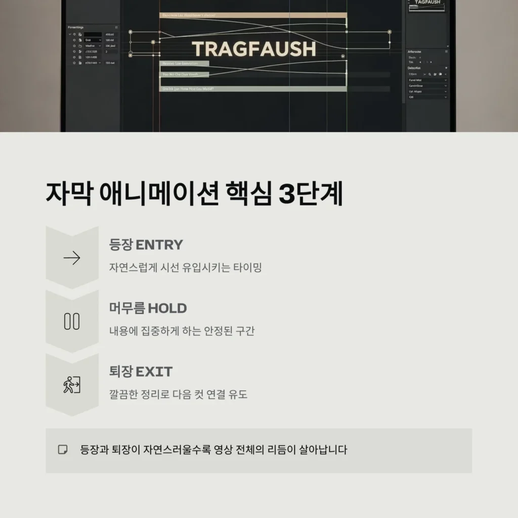 자막 애니메이션 핵심 3단계