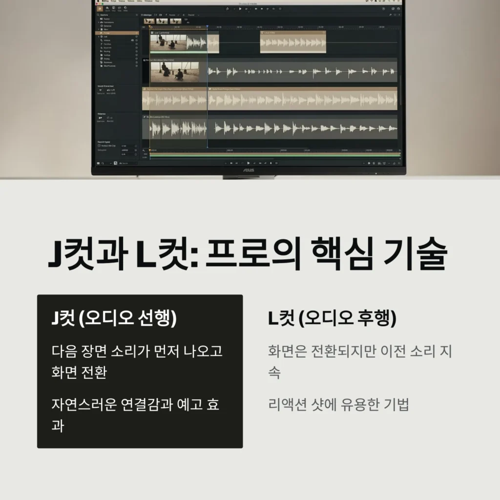 J컷과 L컷: 프로의 핵심 기술