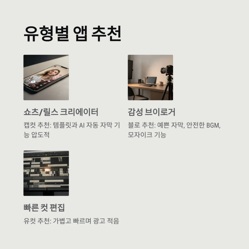 유형별 앱 추천 유형별 앱 추천