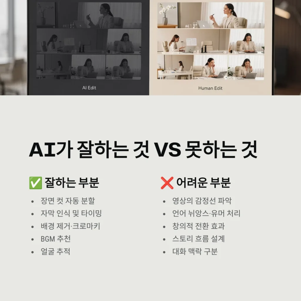 AI가 잘하는 것 vs 못하는 것