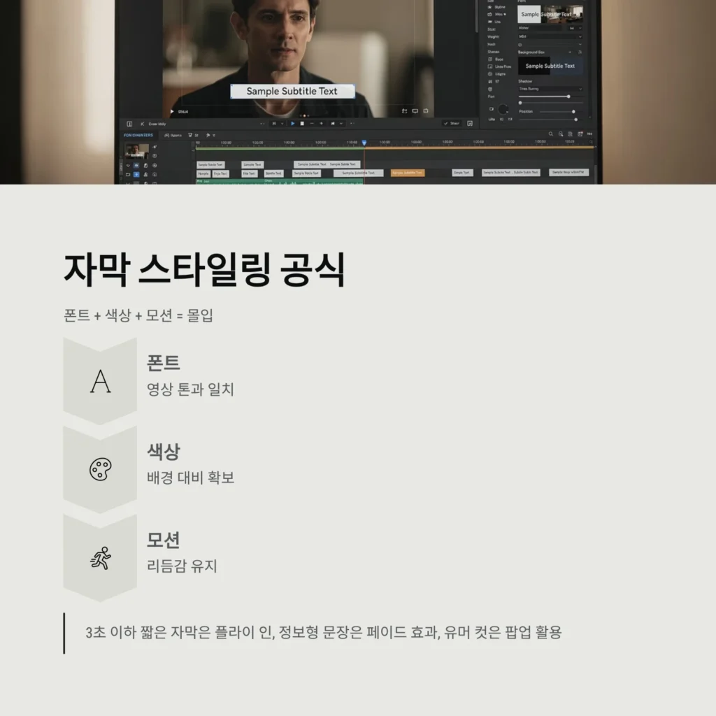 자막 스타일링 공식 자막 스타일링 공식