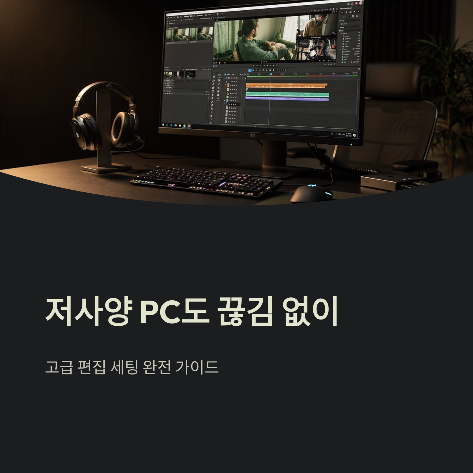 저사양 PC도 끊김 없이 고급 편집 세팅 완전 가이드