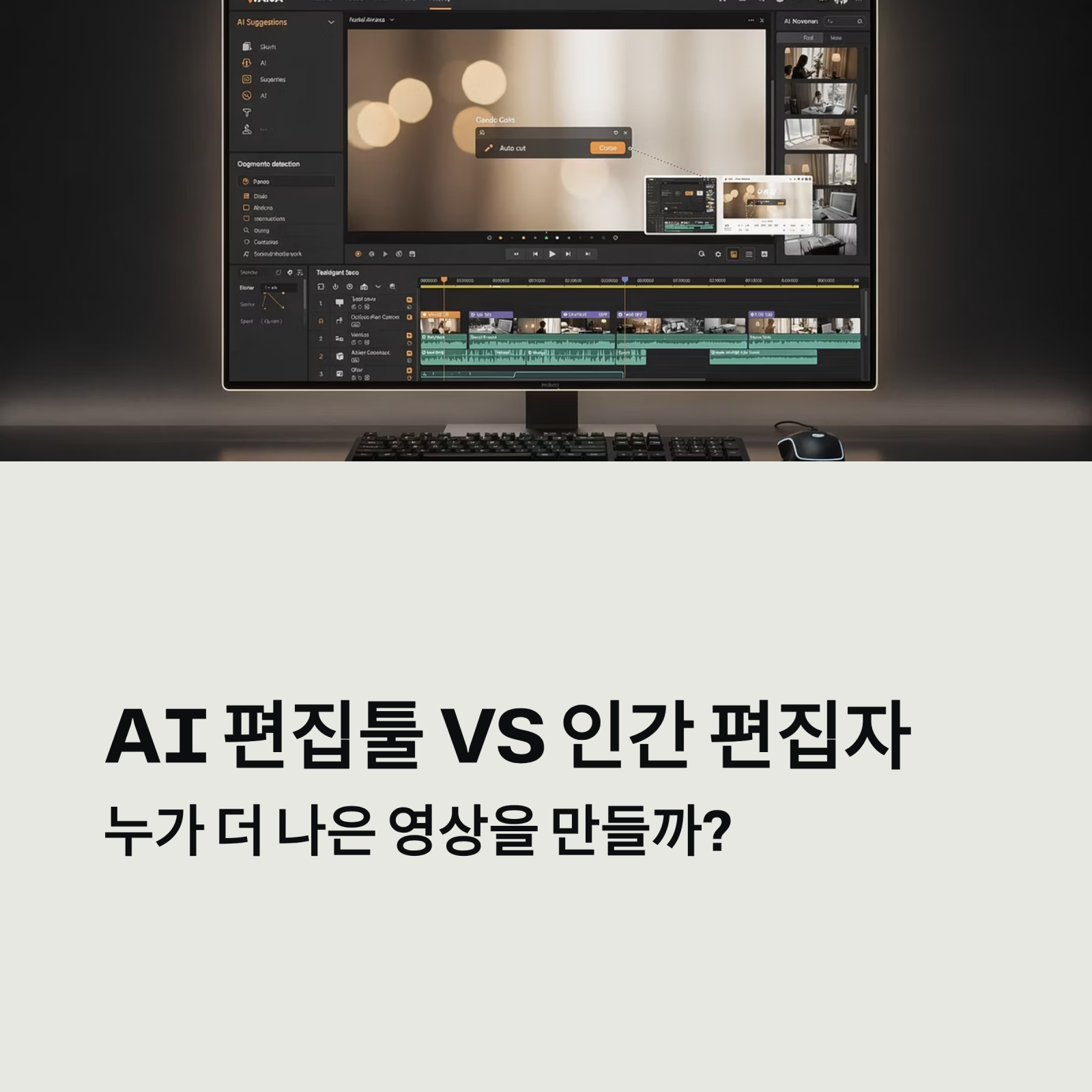 AI 편집툴 vs 인간 편집자
