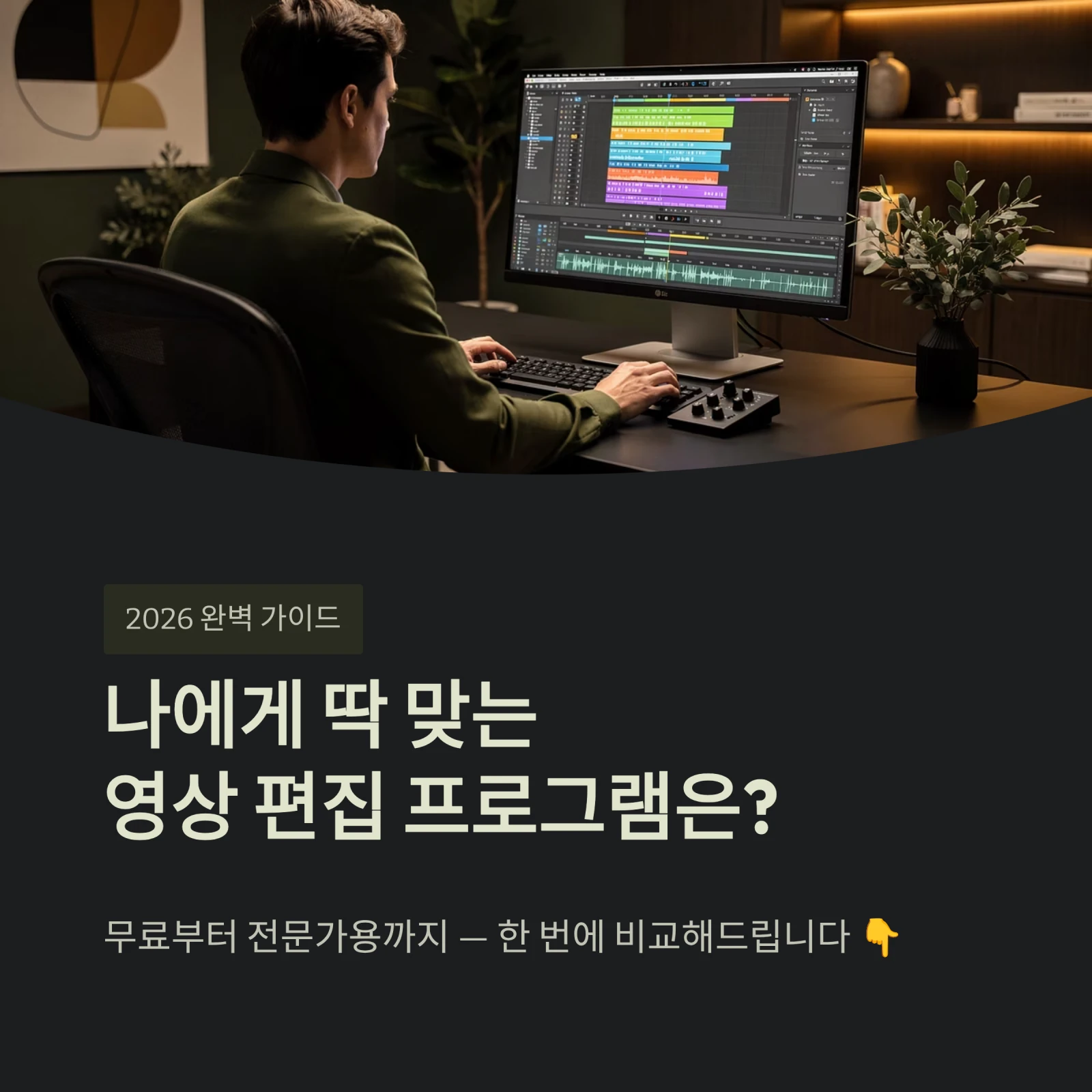 나에게 딱 맞는영상 편집 프로그램은?