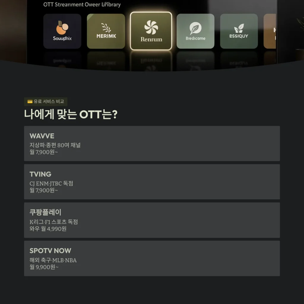 나에게 맞는 OTT는