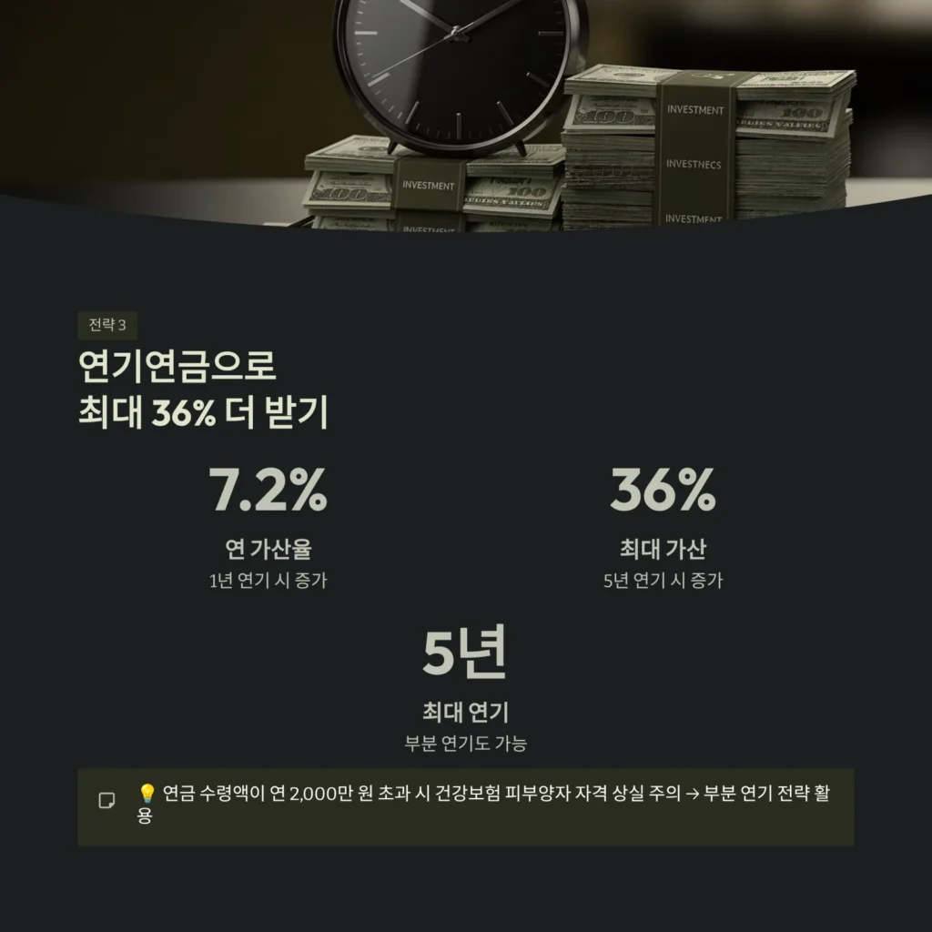 연기연금으로최대 36% 더 받기