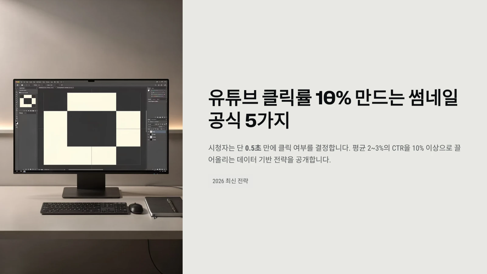 유튜브 클릭률 10% 만드는 썸네일 공식 5가지