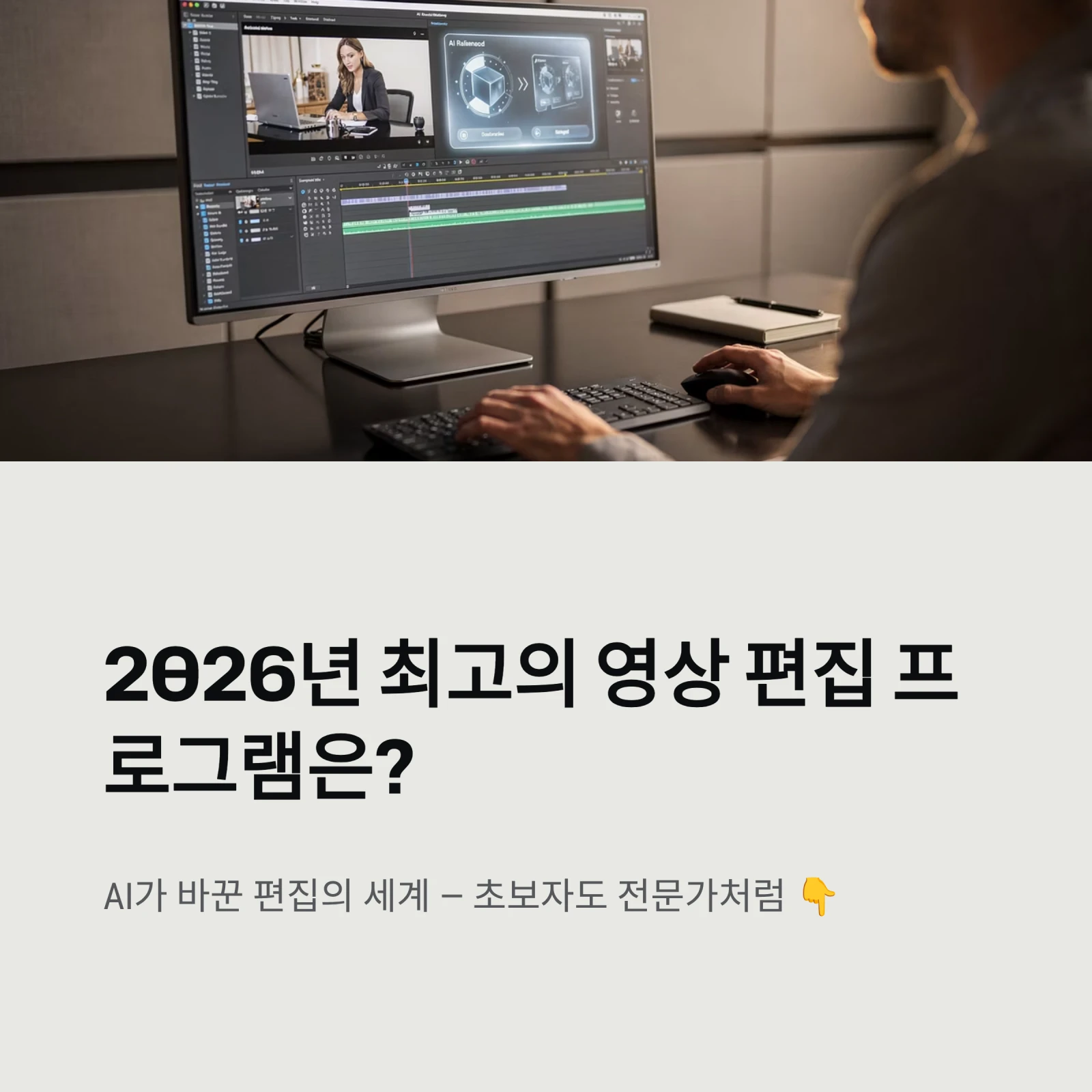 2026년 최고의 영상 편집 프로그램은?