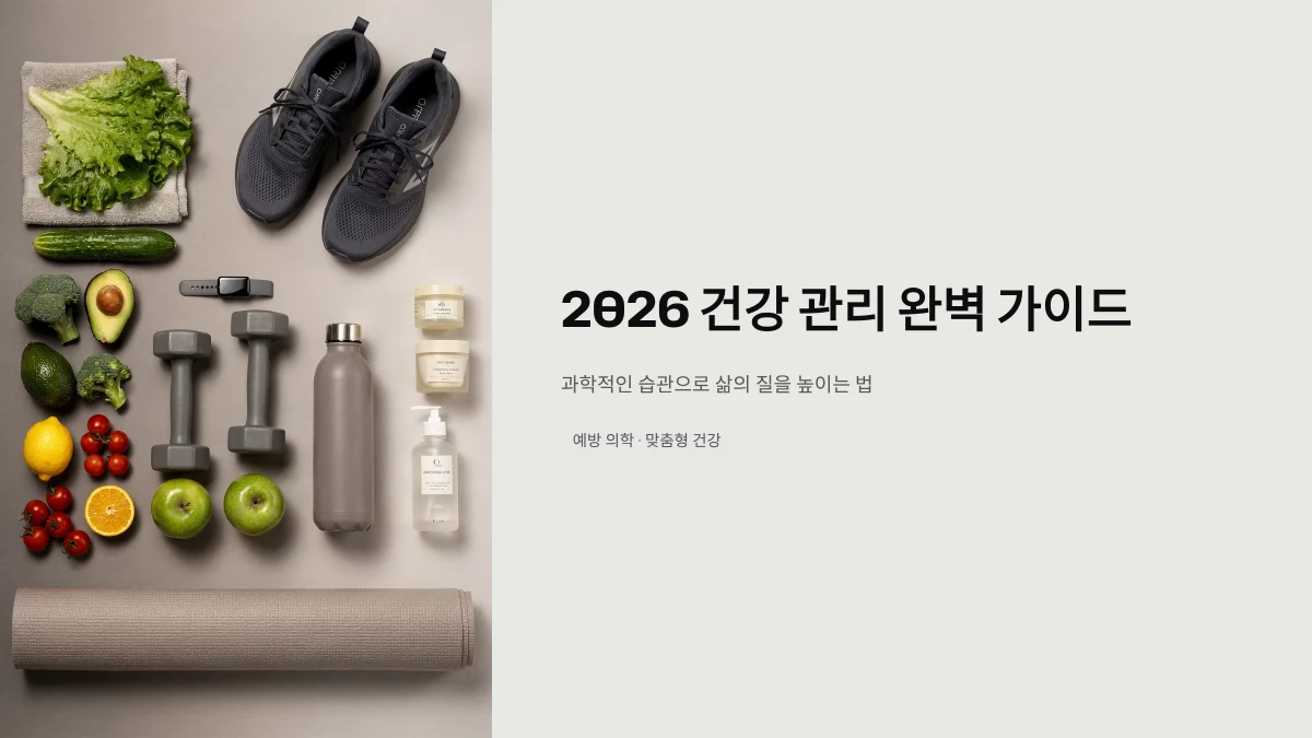 건강 관리 완벽 가이드